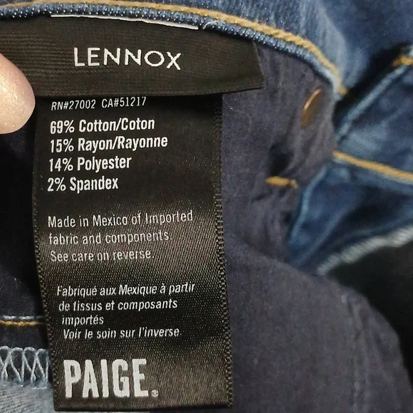 PAIGE Transcend Lennox Slim Jean, gentle Used, Excellen Conditions, Sz 36x30 - Picture 8 of 10